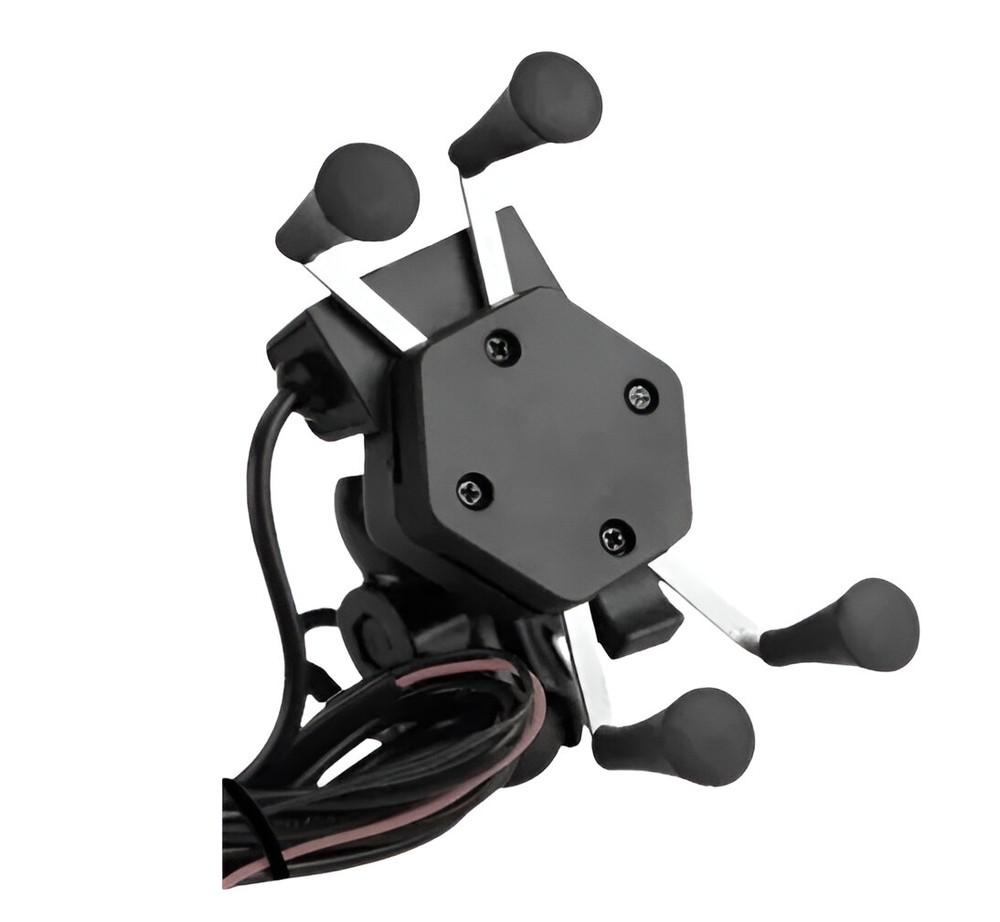 Suporte Com Carregador Usb Para Moto Sp-ca55