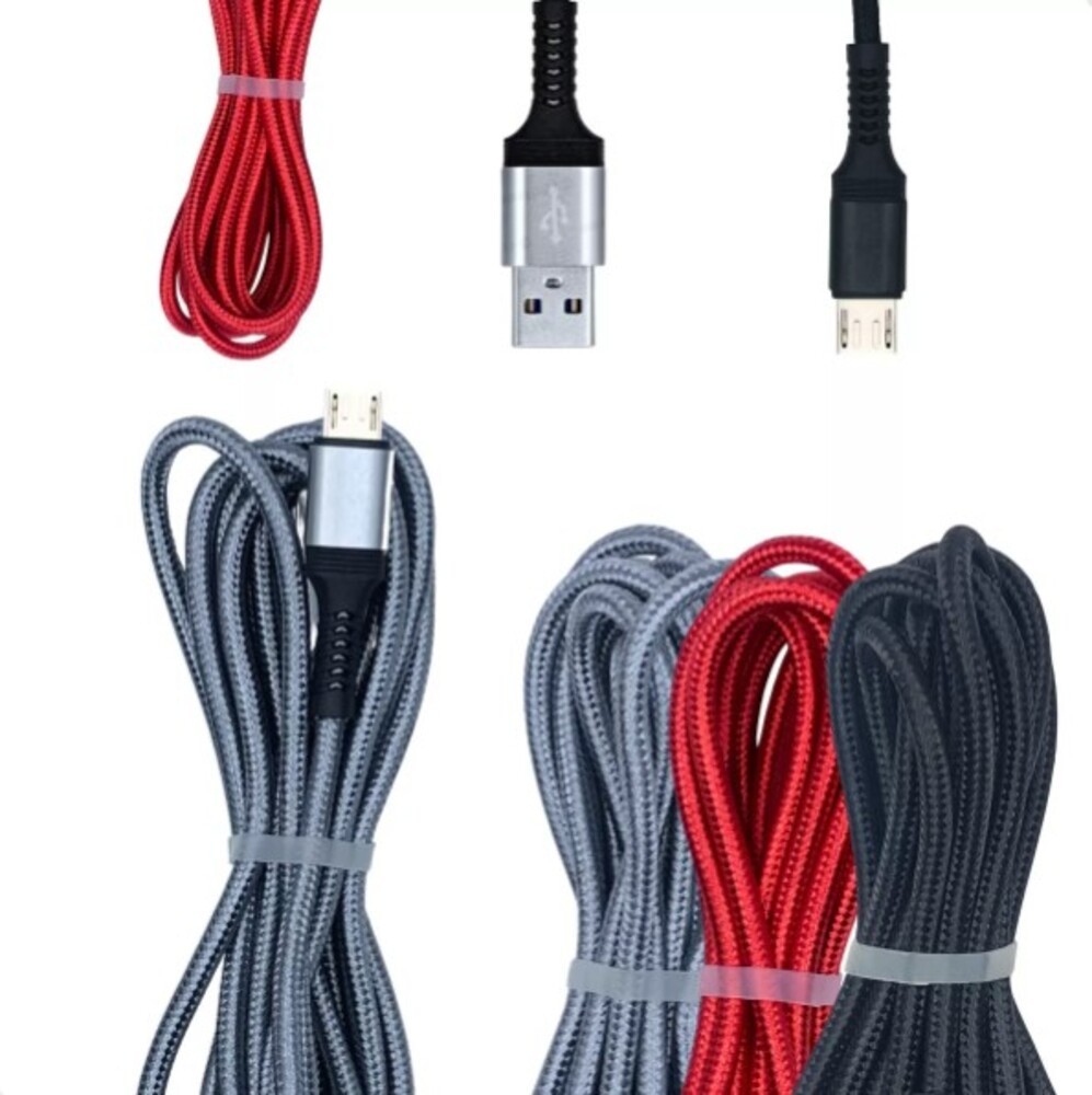 Cabo de dados 1,00mt 2.4A V8/USB flexivel NY