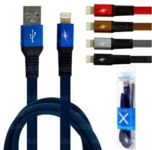 Cabo Usb Nylon Lighting 2.4a 1m