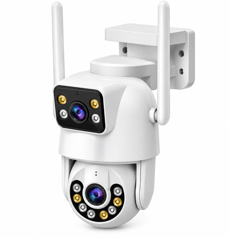 C�mera de Seguran�a Externa Dual Lens HD 360� Wi-Fi 2 Lentes