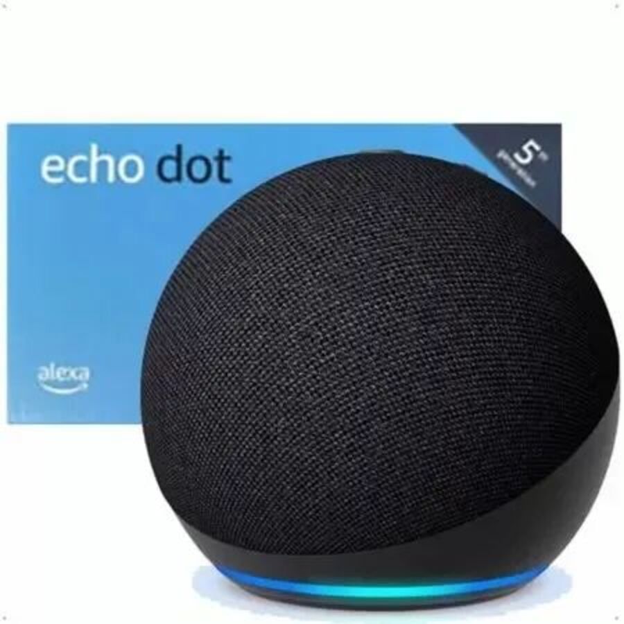 Caixa de Som Inteligente Echo Dot 5 Gera��o Smart Speaker