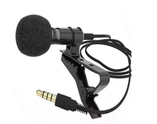 Microfone De Lapela Celular Smartphone Profissional Stereo