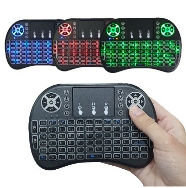 MINI TECLADO CONTROLE S/FIO TOUCH LED PC/NOTE/GAMER/TVSMART