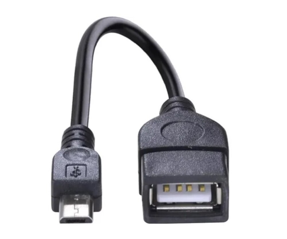 Cabo OTG UBS/V8 preto